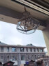 圣蒂斯曼 全铜户外防水 感应阳台别墅入户大吊灯门厅玻璃阳光房凉亭太阳能 开关接电50直径（层高高于3米） 实拍图