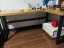 柔润实木转角书桌卧室拐角写字桌L型台式电脑桌学生家用学习办公桌 单桌长180宽60高75转角边长120cm 实拍图
