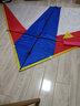 百特潍坊百特王侉子潍坊风筝大型三角伞布碳杆成人微风易飞微风风筝 王侉子2平红白蓝（仅风筝） 实拍图
