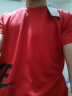欧联霸运动套装短袖男夏季跑步服休闲两件套速干衣T恤五分裤足球训练服 红色 L（建议100-120斤） 实拍图