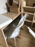 泍易那家 北欧ins风郁金香椅子小户型餐椅家用靠背椅洽谈办公接待皮革椅子 pu款2把装（默认发白色） 实拍图