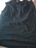 遥渠（YAO QU）夏季纯色背心男潮牌帅气短袖宽松圆领体恤ins港风百搭运动坎肩 黑色 3XL【150-170】 实拍图