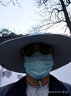 里普翎防晒帽男夏季户外遮阳帽子男士防紫外线太阳帽钓鱼帽登山渔夫帽 超大沿浅灰色 56-61CM均码可调节 实拍图