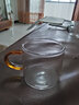 瓷牌茗茶具（cipaiming teaset） 电陶炉煮茶器煮茶壶茶炉家用小型电茶炉加厚耐热玻璃茶壶 壶+简约白炉6彩+公杯罐道架+托盘 实拍图