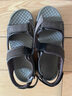 斯凯奇（Skechers）男鞋魔术贴凉鞋运动休闲户外鞋简约露趾沙滩鞋子防滑拖鞋 巧克力色/CHOC 43 实拍图