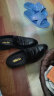 Walker Shop皮鞋男软羊皮男士套脚韩版一脚蹬夏季透气商务休闲英伦风男鞋 黑色 39 晒单实拍图