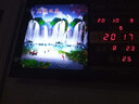 康巴丝（Compas）LED数码万年历钟表客厅挂钟夜光日历电子表挂墙壁画电子钟挂钟 实拍图