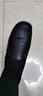 CCE真皮一脚蹬豆豆鞋男牛皮时尚潮流懒人鞋方头手工套脚男鞋1031 黑色 40 实拍图