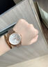 LONGALES瑞士认证专柜浪䔷手表女士机械表简约ins高级感防水名牌专用女表 玫金白面钢带款 实拍图