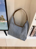 爱情海牛仔布包包女包托特斜挎单肩大容量通勤生日情人节礼物送女友老婆 【浅蓝色】时尚小众百搭轻奢休闲新年送女生实用 品牌ck风实用高端潮流简约运动 实拍图