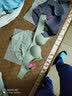 KJ文胸无钢圈聚拢内衣女调整型收副乳简约无痕一片式少女文胸胸罩 果绿色 75A B=34AB 上薄下厚2.0 实拍图