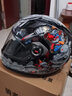 LS2头盔   摩托车头盔   赛车跑盔  机车  卡丁车  FF358 黑兰红疯狂 L头围55-56 实拍图