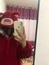 梦舒纷卡通情侣睡袍女冬季可爱珊瑚绒睡衣加厚浴袍法兰绒睡裙男士家居服 草莓熊套装 S 150-160CM 实拍图