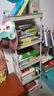 王星和月书架落地置物架家用多层儿童玩具阅读收纳零食移动小推车简易书柜 【加宽5层】白色-贴纸+挂钩*4 实拍图