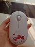 罗技LOGITECH PEBBLE鹅卵石 Hello Kitty 无线蓝牙鼠标 节日生日礼物 Hello Kitty联名款 白色 实拍图
