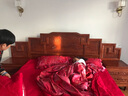 安邸 安邸红木家具非洲花梨（学名：刺猬紫檀）床 中式双人床 实木床 古典大床婚床卧室家具 实木床 1800*2000床+2床头柜 实拍图