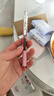派通（Pentel ）速干黑色中性笔BLN105中性笔0.5mm按动彩色顺滑防滑水笔签字笔学生用刷题考试黑笔文具LRN5TL笔芯 粉红杆（黑芯） 0.5mm 实拍图