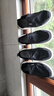 百思图24夏户外休闲布鞋厚底男休闲鞋DERD2BM4 黑色 42 实拍图