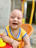 齐齐熊（ciciibear）宝宝背心套装夏季小童儿童纯棉夏装男童运动套装婴儿篮球服 黄色 90cm 实拍图