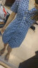 UR明星同款夏季新款欧美棋盘格牛仔连衣裙UWV832064 蓝色格子 S 晒单实拍图