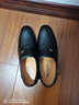 老爷车皮鞋男新款真皮牛皮商务正装皮鞋休闲软底男士皮鞋透气增高爸爸鞋 FG6528黑色【平跟单鞋款】 40 (250mm) 标准码 实拍图