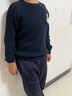 暇步士（Hush Puppies）童装儿童男童毛衣冬季新款男大童简约舒适针织衫 藏蓝 155 cm(偏大半码) 实拍图