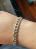 罗泰老银匠925银霸气男士复古手链潮时尚个性马鞭链刻字手环 手链长19cm（适合手腕周长17cm） 实拍图