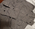 MUJI 男式 法兰绒 衬衫 男士长袖衬衣外套 休闲纯棉全棉 ACA77C1A 藏青色 L (175/100A) 实拍图