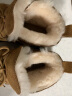 百丽厚底舒适雪地靴女商场同款羊毛加绒短靴A4F1DDD3 黄色 36 实拍图