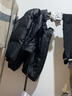 埖煦PU皮棉服男外套男女同款机车服冬季加厚衣服男棉衣羽面包绒服棉袄 M6610款黑色 2XL (建议体重140-160斤) 实拍图