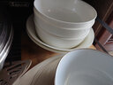 LICHEN景德镇骨瓷餐具米饭碗面碗纯白陶瓷汤碗多规格可选 7英寸窝盘 实拍图