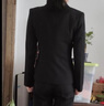 名流都会职业装女装套装长袖小西装女士正装工作西服面试 黑色单件西装（一粒扣） XXXL（130-140斤） 实拍图