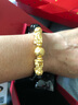 红色年轮黄金貔貅手链男女情侣足金皮丘转运珠六字真言金珠父亲节实用礼物 款式六（小款貔貅） 金约3.1g 手串 实拍图
