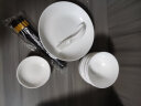 浩雅 釉下彩景德镇骨瓷餐具家用碗碟餐具套装饭碗盘子20头纯白 晒单实拍图