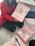 慢作 生日礼物手账本套装礼盒学生文具工具材料全套可爱少女心小学生手帐本礼盒日记本笔记本子手帐贴纸 皮面款/梦幻紫 实拍图