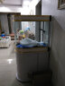 阿诺克 客厅鱼缸子弹头生态水族箱超白玻璃中大型养鱼缸鞋柜上门安装 金+白色 上过滤 长0.8米缸+柜(可做鞋柜) 实拍图