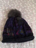 卡蒙（Kenmont）羊毛帽子女冬天保暖毛球毛线帽手工编织针织套头帽狐狸毛球9317 藏青色 58cm 实拍图