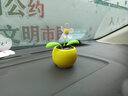 菲淼 汽车摆件 新款摇头太阳花车内饰品车载装饰品中控台仪表台摆件有太阳就摇摆 熊猫太阳花+豪华防滑垫 实拍图