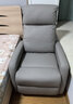 太空舱单人小户型头等太空舱沙发美甲美睫懒人电脑电动卧室摇椅子多功能 雅致灰/弹盾硅胶猫抓皮/手动坐躺 单人位 实拍图