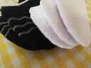 时猫毛巾底船袜男纯棉短袜运动低帮袜子棉袜吸汗透气加厚防臭男袜 白色3+黑色3/ 6双 均码(40-44) 实拍图
