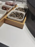 舍里创意陶瓷竹木分格干果盘客厅糖果瓜子小碟坚果盘杂锦盒零食收纳盒 三格零食盒 晒单实拍图