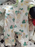 婧麒婴儿连体衣夏装新生男女宝宝夏季衣服纯棉薄款空调服爬服夏天 牛油果 73cm 实拍图