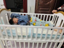 呵宝（HOPE）婴儿床实木环保新生儿宝宝摇篮床可拼接多功能儿童bb床 豪华版（120*65cm）+椰棕床垫+企鹅之家床品 晒单实拍图