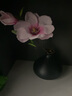 朴记 花瓶陶瓷摆件客厅创意家居茶几仿真插花博古架禅意干花复古中式小餐桌黑色花艺装饰品 黑色花瓶+粉玉兰 实拍图