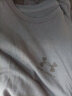 安德玛（UNDERARMOUR）Sportstyle男女同款情侣训练运动短袖T恤1326799 白色100 男码L/女码XL 实拍图