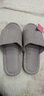 惠夫人 家居浴室防滑拖鞋居家室内塑料情侣凉拖鞋女夏 顶呱呱 灰色 40-41 （适合39-40码穿） 实拍图