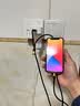 五浩 双头二合一数据线一拖二充电线适用于苹果14/13/12iphoneX/8/7/6s/se手机平板两用快速充电器 2米/黑金/双苹果接头 实拍图