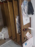 竹海明珠 鞋架门口家用简易多层实木鞋柜宿舍现代简约防尘置物架鞋架子 条纹防尘帘5层100cm 实拍图