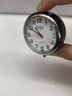 迷你石英小台钟桌面摆件便携简约创意静音床头学生考试车载表 黑色 实拍图