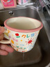 川岛屋（KAWASIMAYA） 儿童牛奶杯带刻度冲喝奶粉专用杯微波炉可加热早餐豆浆杯子 蜡笔涂鸦马克杯300ml-粉边 实拍图